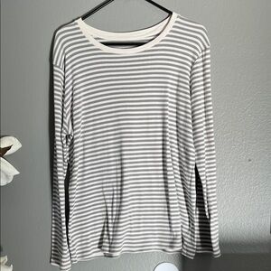 Women's Striped Long Sleeve Shirt sz L